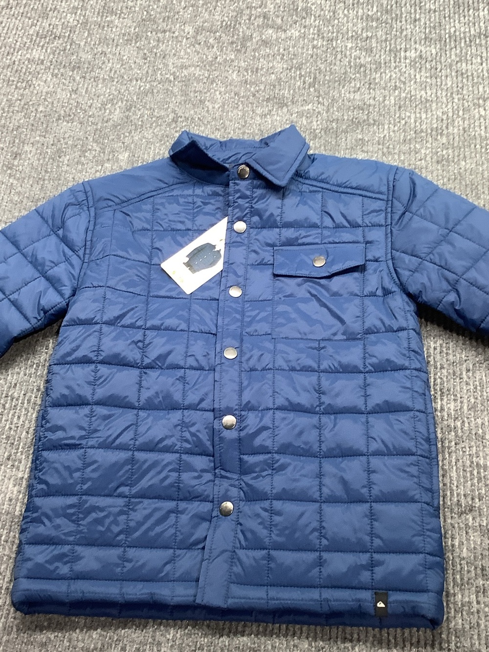 Quiksilver Kids Blue Quilted Puffer Jacket